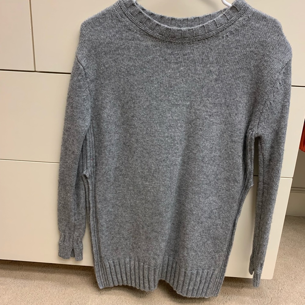 Grey tunic sweater